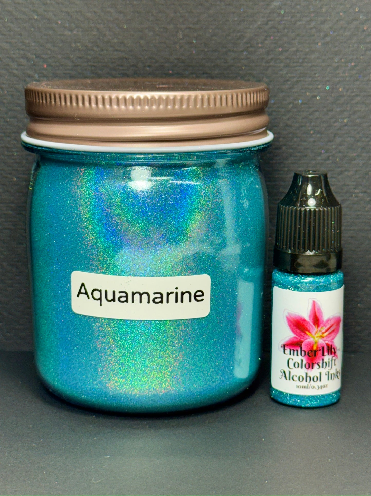 GEMS Inks is a series of Vivid Intense Laser Holographic Inks for Epoxy Resin Arts Crafts, alcohol ink art
