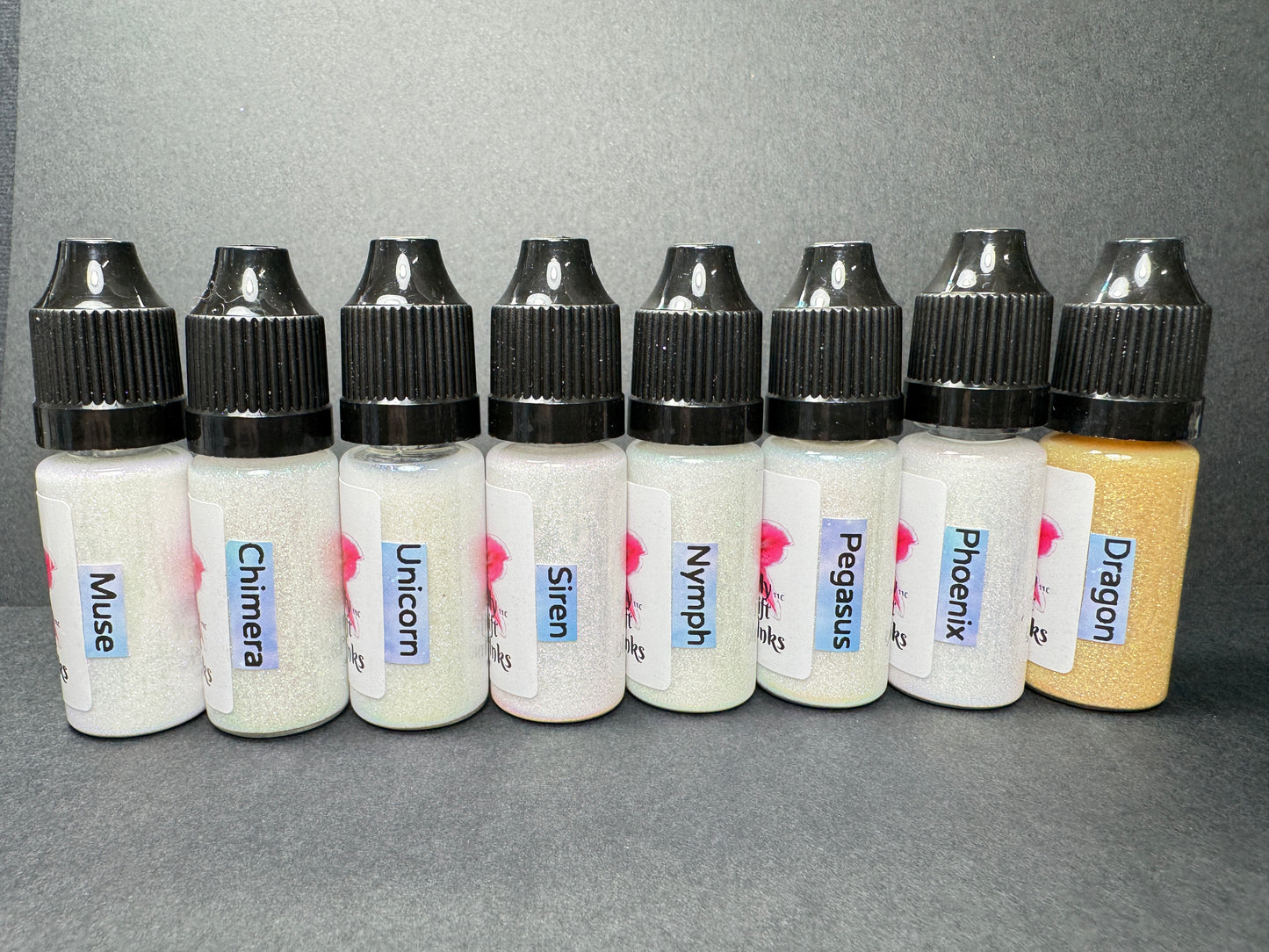 Enchanted Series of 8 Ghost Colorshift Alcohol inks