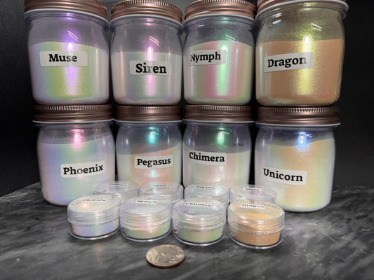 Enchanted series of 8 Ghost Colorshift Chrome PIGMENTS
