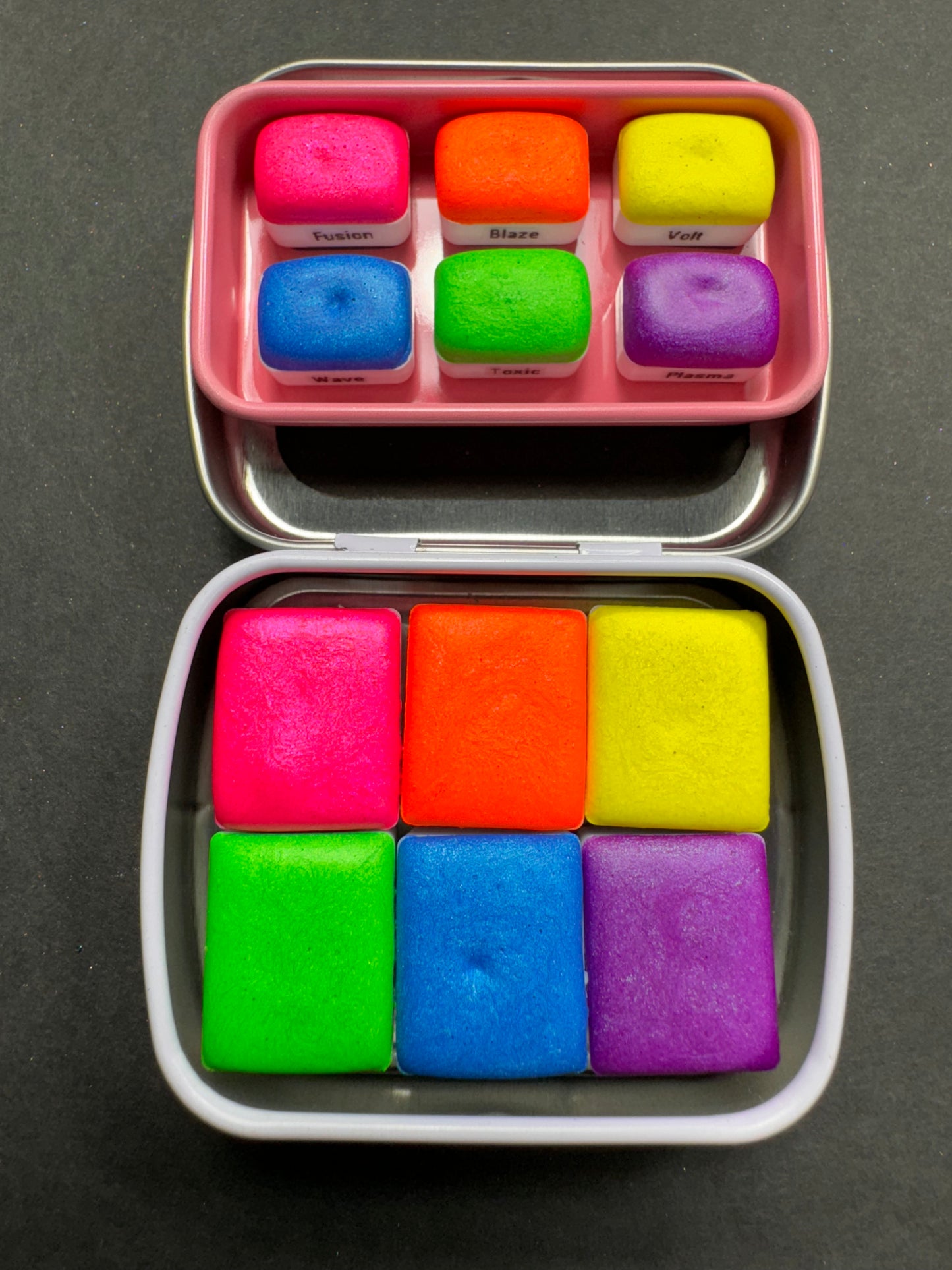 Valley Girl - Neon Colorshift Watercolors Bright Vivid Neon Chameleon Paints in a Value Set