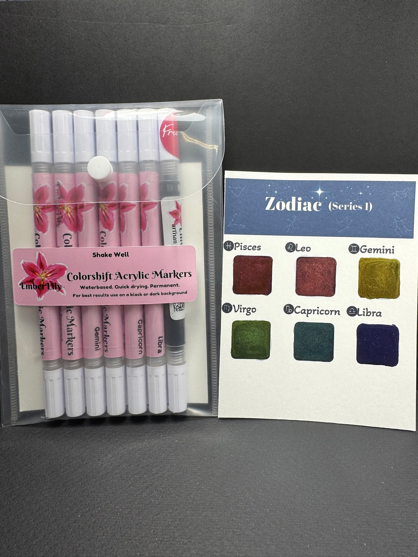 COLORSHIFT Acrylic Markers (Zodiac series 1) First of it's kind!!