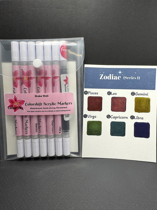 COLORSHIFT Acrylic Markers (Zodiac series 1) First of it's kind!!