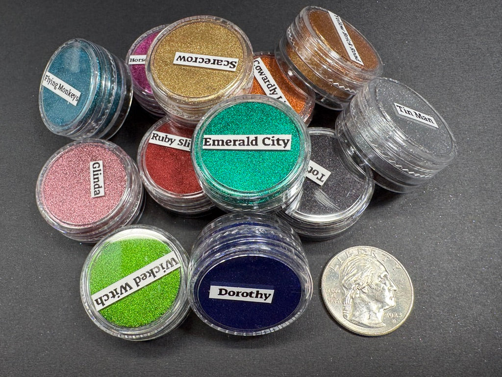 Wonderful Wizard of Oz PIGMENTS12 highly pigmented Mirror Chrome Cosmetic Grade use in Epoxy Resin Watercolors Nails Acrylic