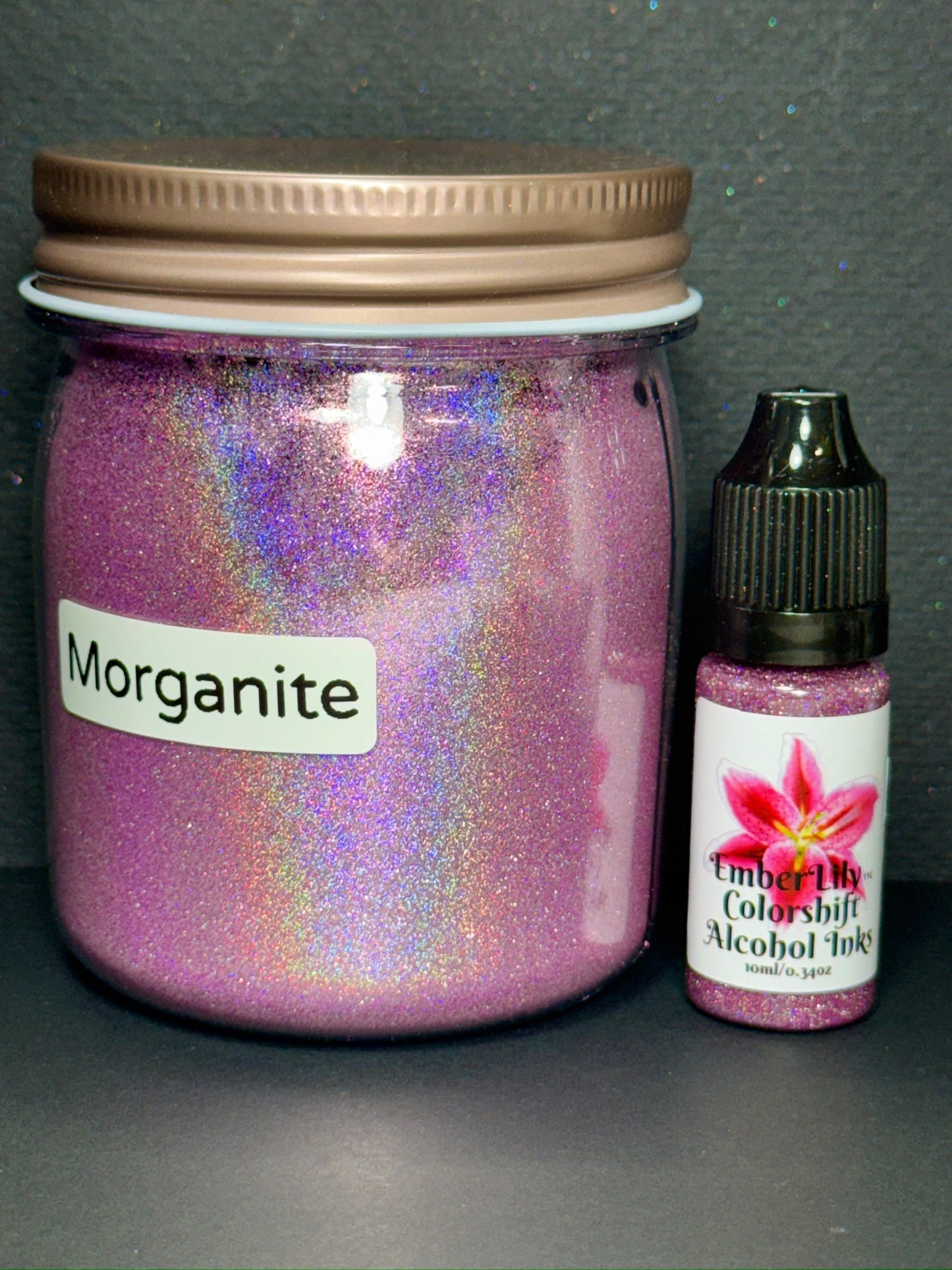 GEMS Inks is a series of Vivid Intense Laser Holographic Inks for Epoxy Resin Arts Crafts, alcohol ink art