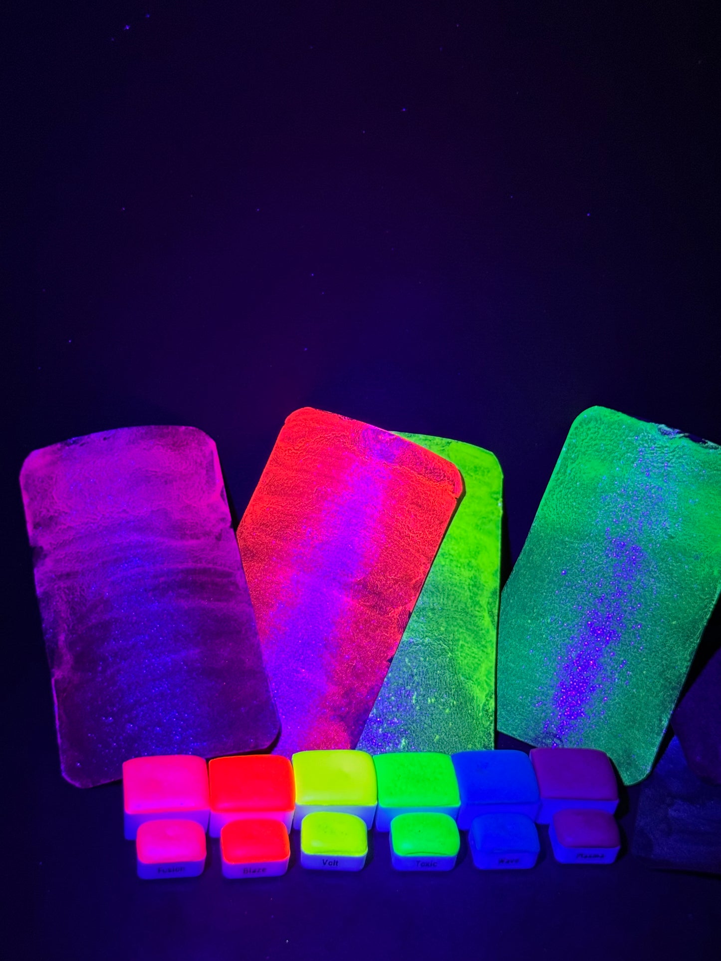 Valley Girl - Neon Colorshift Watercolors Bright Vivid Neon Chameleon Paints in a Value Set