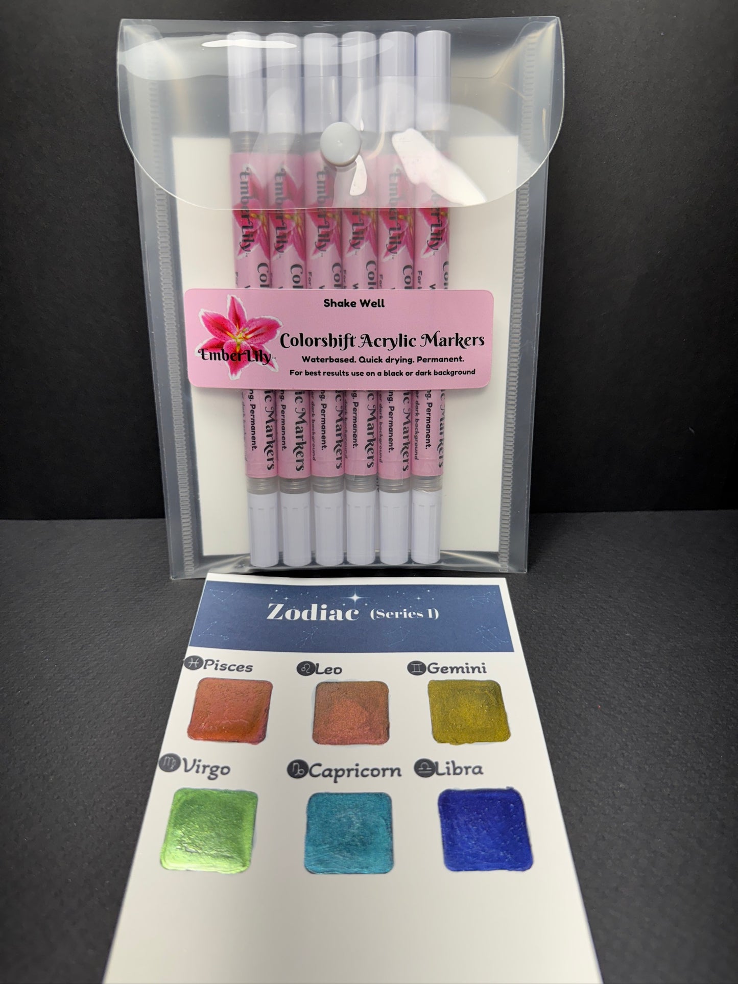 COLORSHIFT Acrylic Markers (Zodiac series 1) First of it's kind!!