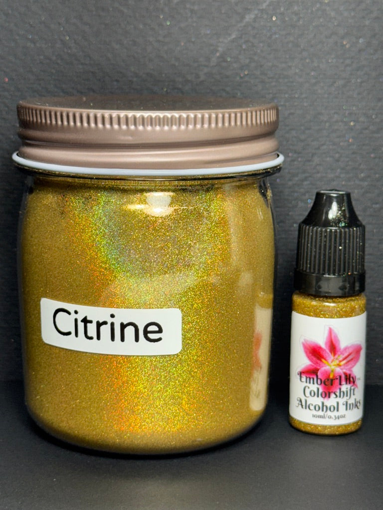GEMS Inks is a series of Vivid Intense Laser Holographic Inks for Epoxy Resin Arts Crafts, alcohol ink art