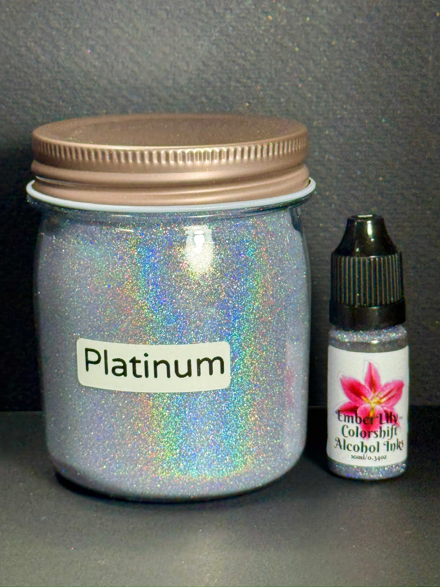 GEMS Inks is a series of Vivid Intense Laser Holographic Inks for Epoxy Resin Arts Crafts, alcohol ink art