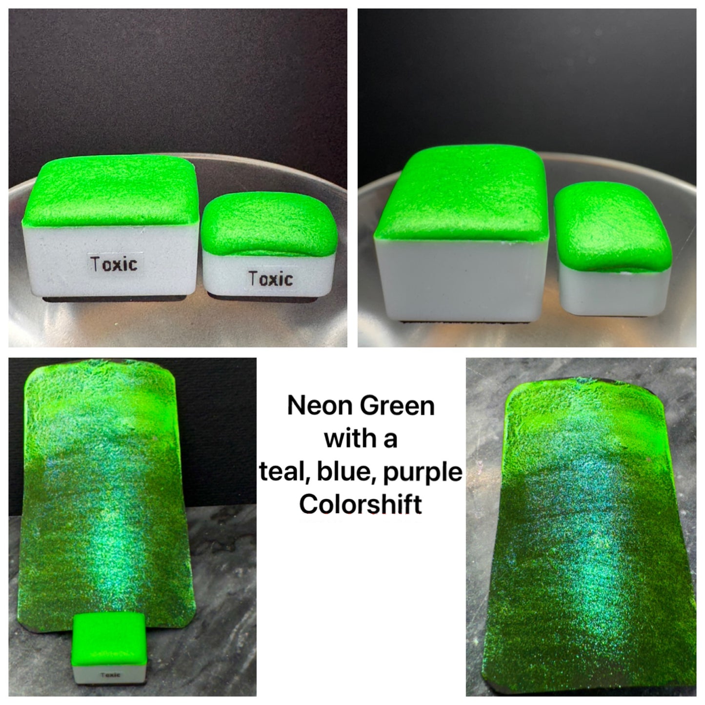 Valley Girl - Neon Colorshift Watercolors Bright Vivid Neon Chameleon Paints in a Value Set