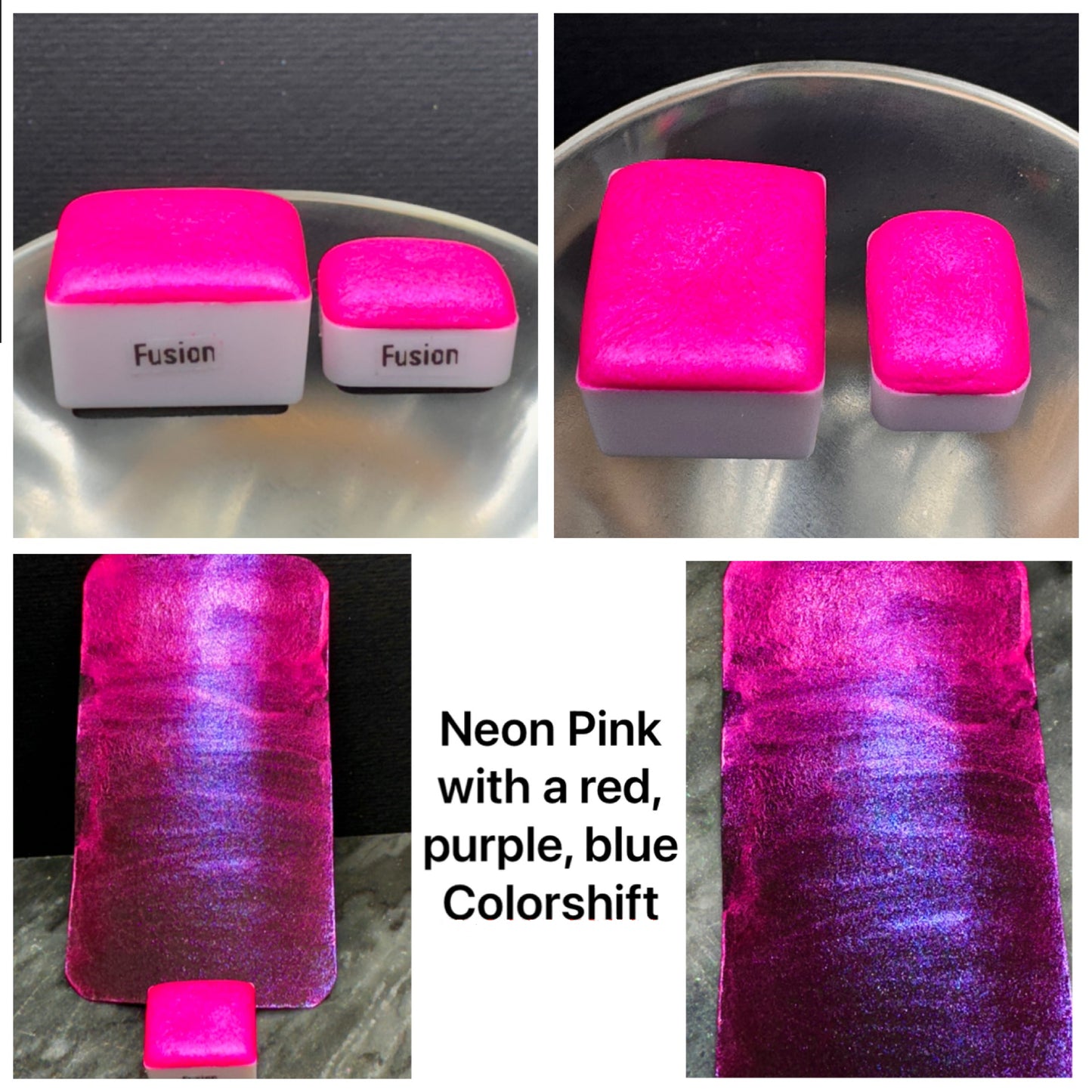 Valley Girl - Neon Colorshift Watercolors Bright Vivid Neon Chameleon Paints in a Value Set