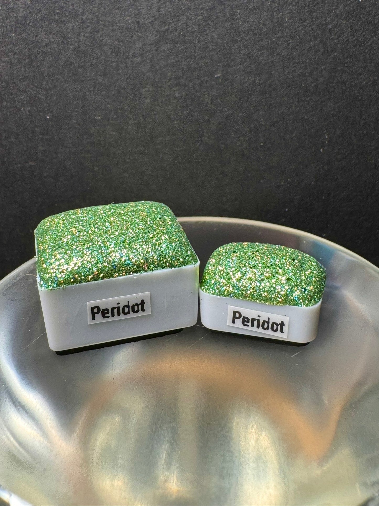 Gems series of holographic micro flake WATERCOLORS in Vivid Intense Colors that shift in intensity and colors with light!