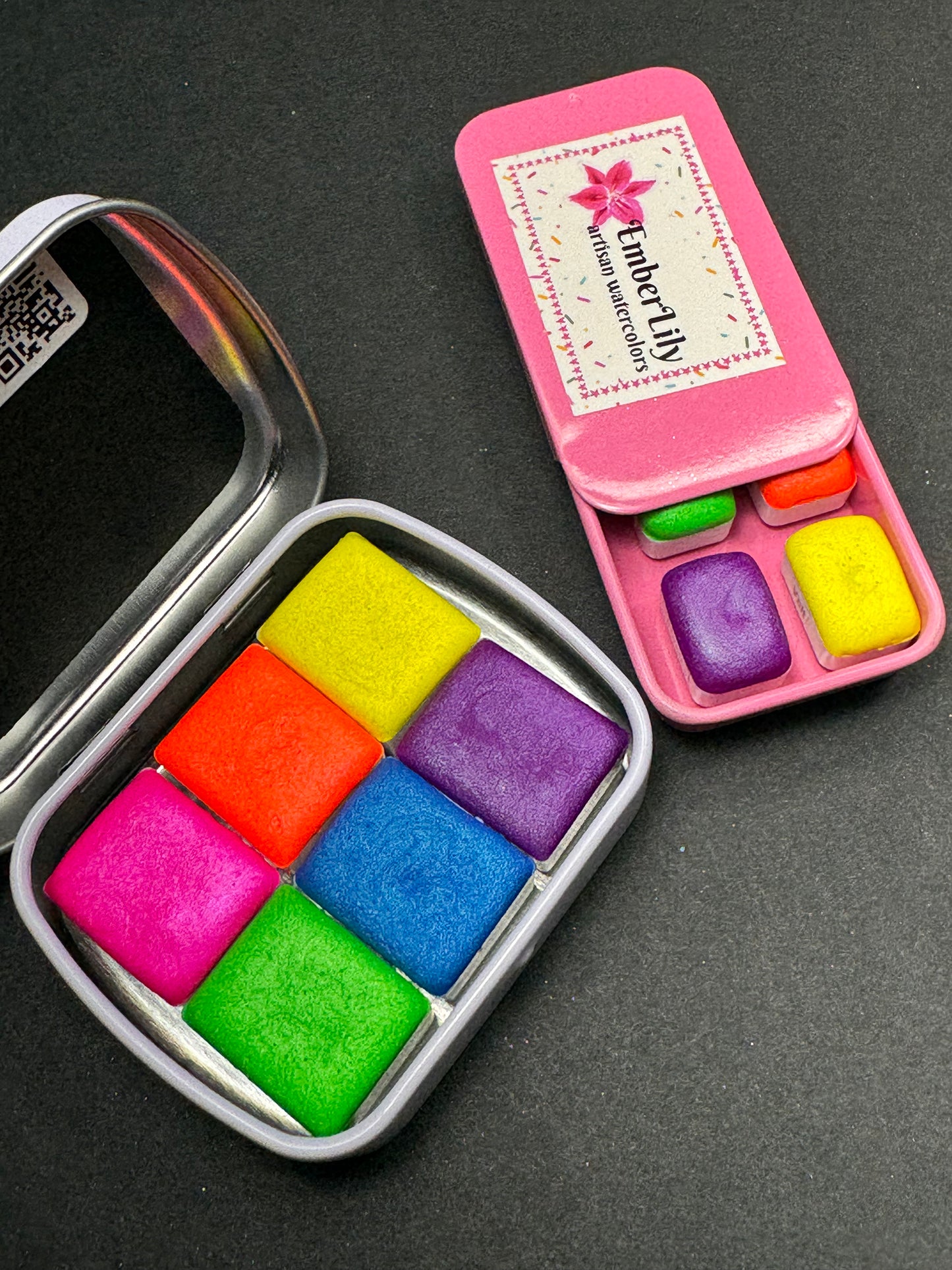 Valley Girl - Neon Colorshift Watercolors Bright Vivid Neon Chameleon Paints in a Value Set