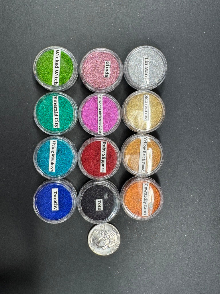 Wonderful Wizard of Oz PIGMENTS12 highly pigmented Mirror Chrome Cosmetic Grade use in Epoxy Resin Watercolors Nails Acrylic