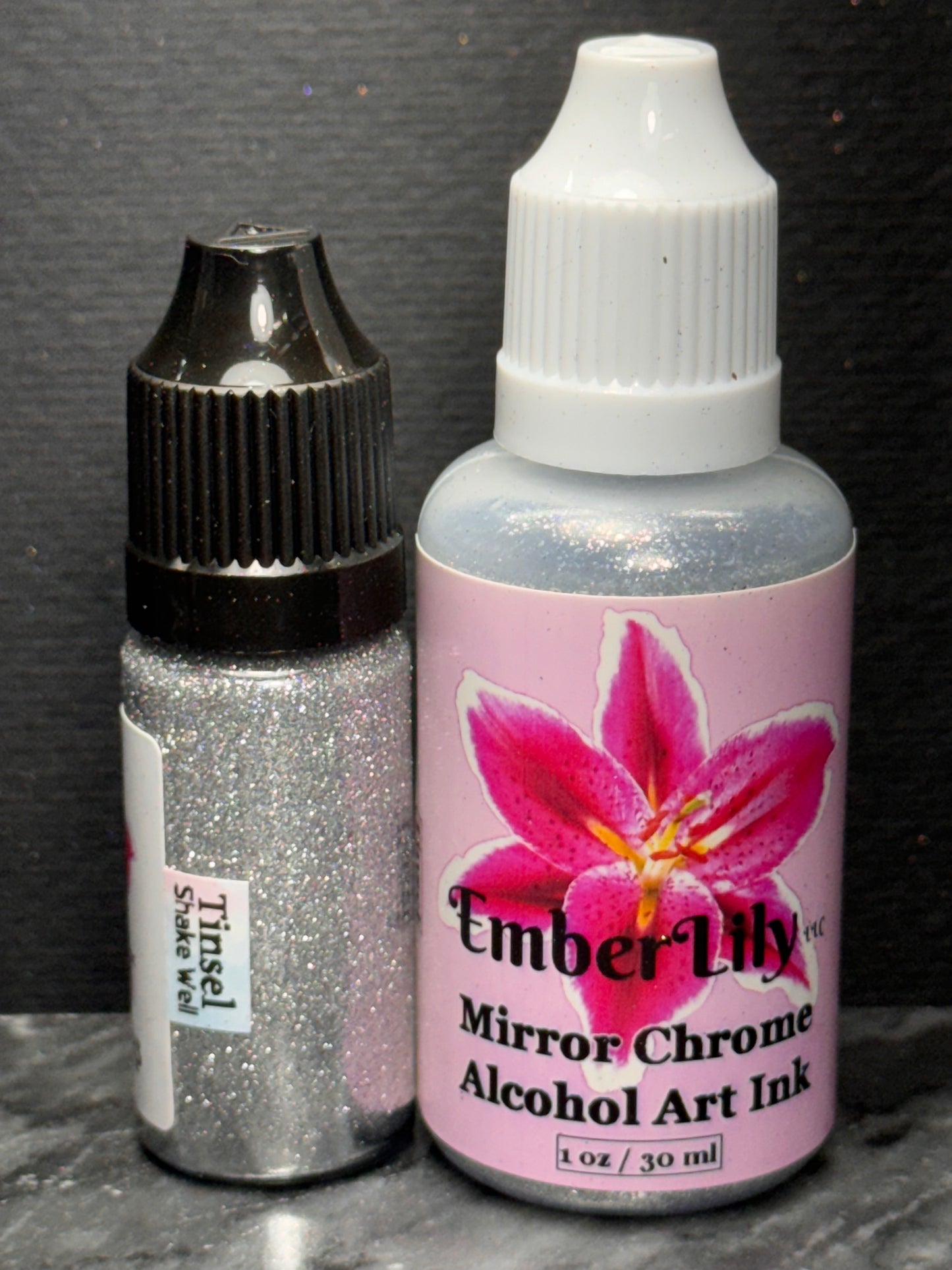 HOLIDAZE 8-Piece Mirror Chrome Alcohol Ink Set, Art Inks