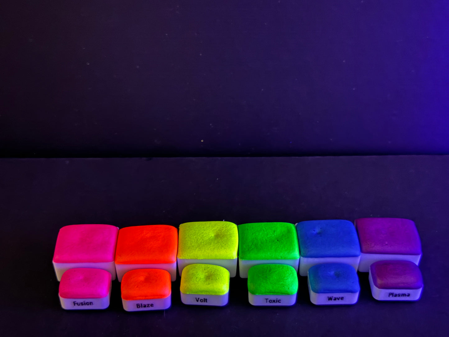 Valley Girl - Neon Colorshift Watercolors Bright Vivid Neon Chameleon Paints in a Value Set