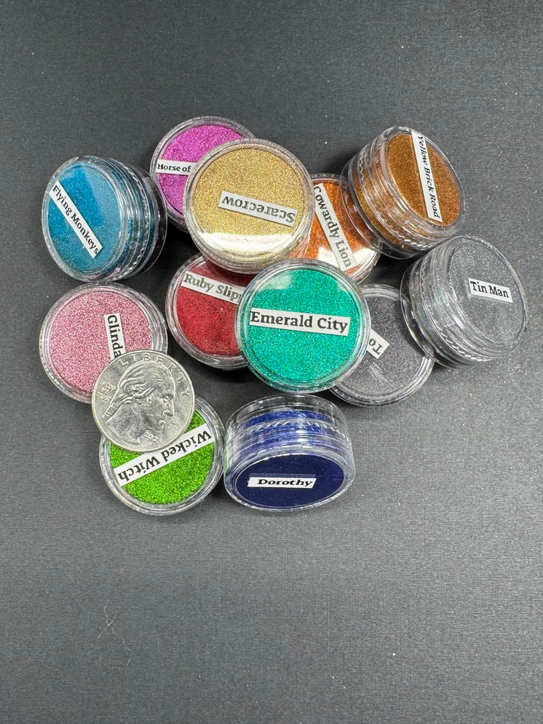 Wonderful Wizard of Oz PIGMENTS12 highly pigmented Mirror Chrome Cosmetic Grade use in Epoxy Resin Watercolors Nails Acrylic