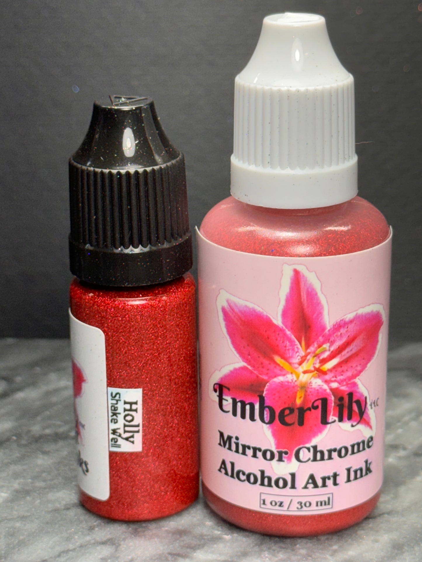 HOLIDAZE 8-Piece Mirror Chrome Alcohol Ink Set, Art Inks
