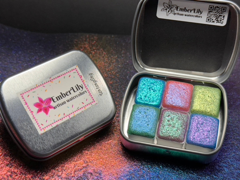 UNTANGLING limited series of colorshifting handmade watercolors