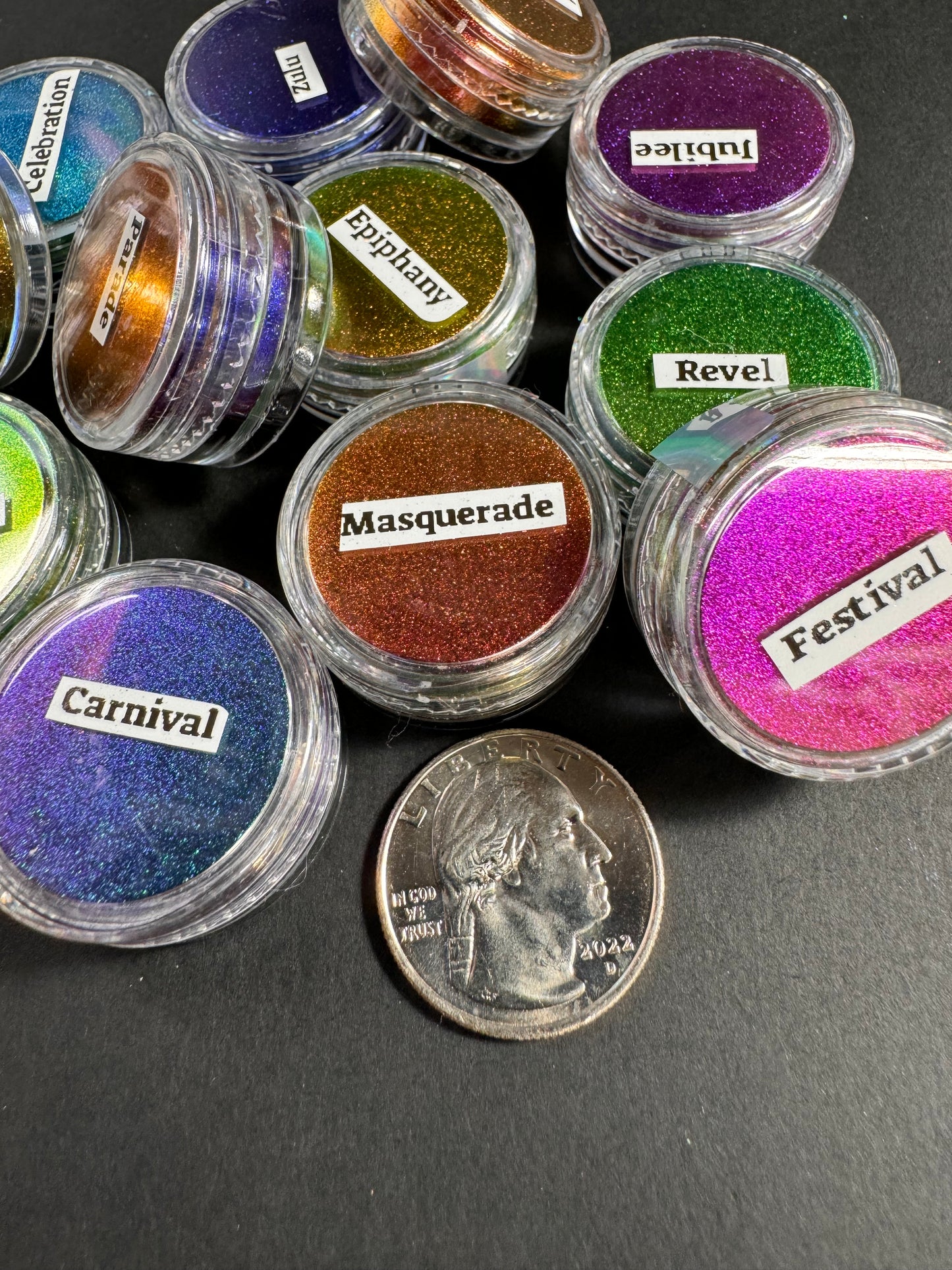 Mardi Gras PIGMENTS Vivid Intense Colorshift Pigments