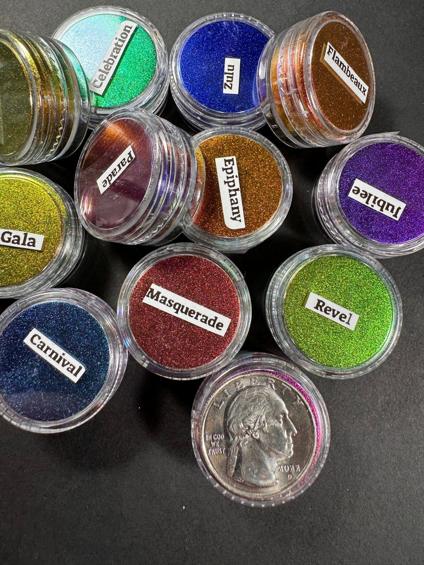 Mardi Gras PIGMENTS Vivid Intense Colorshift Pigments