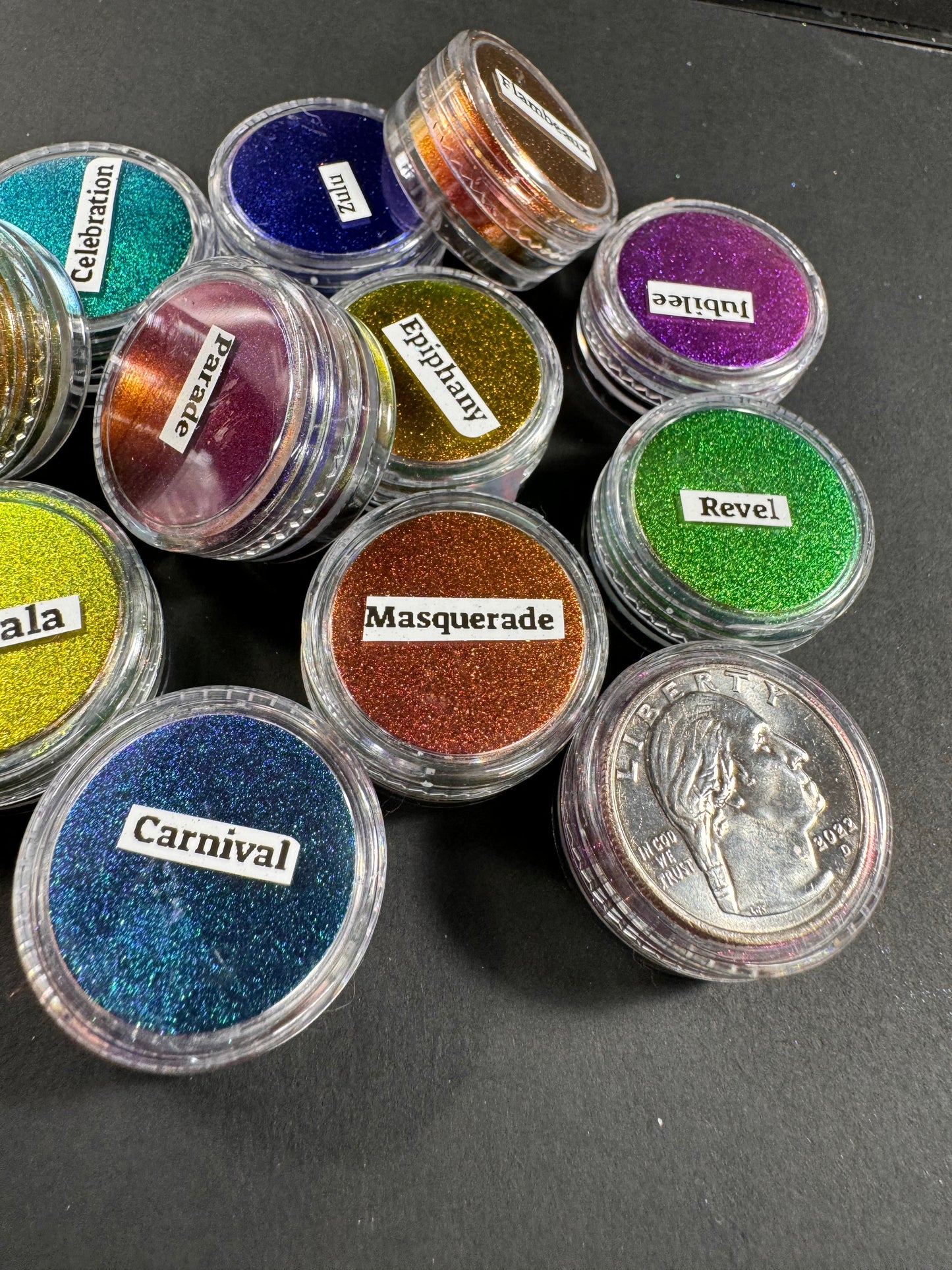 Mardi Gras PIGMENTS Vivid Intense Colorshift Pigments