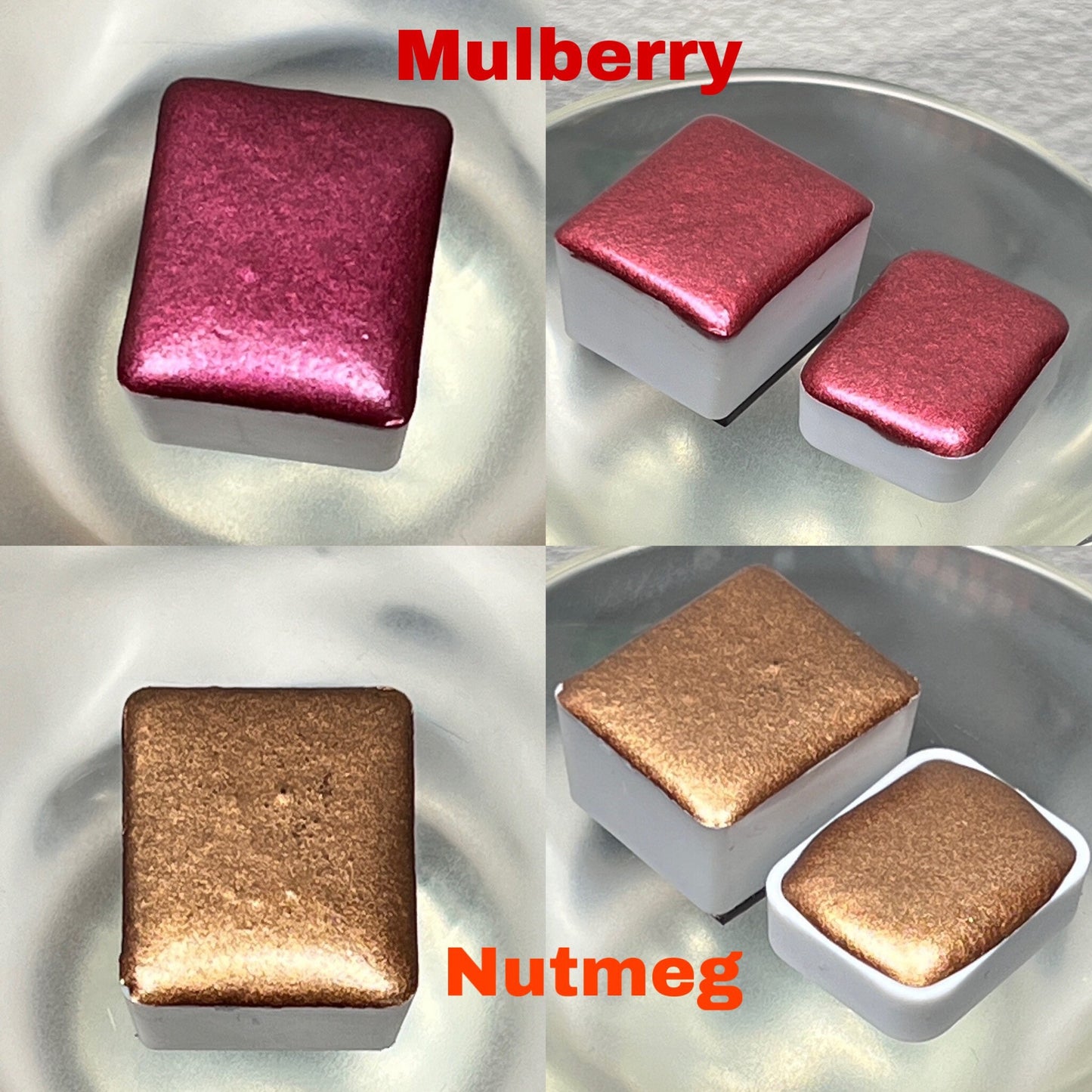 Autumn Watercolor Paint Set Hello Autumn Fall Colors set of 8 shimmer and sparkle