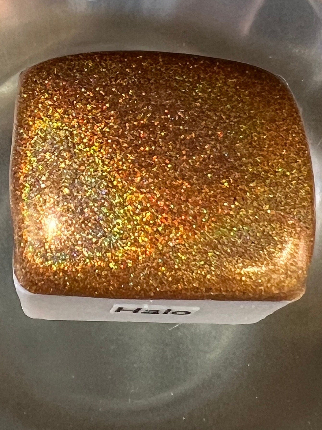 Halo an Extreme Gold Holographic watercolor for a gold holographic paint explosion of color