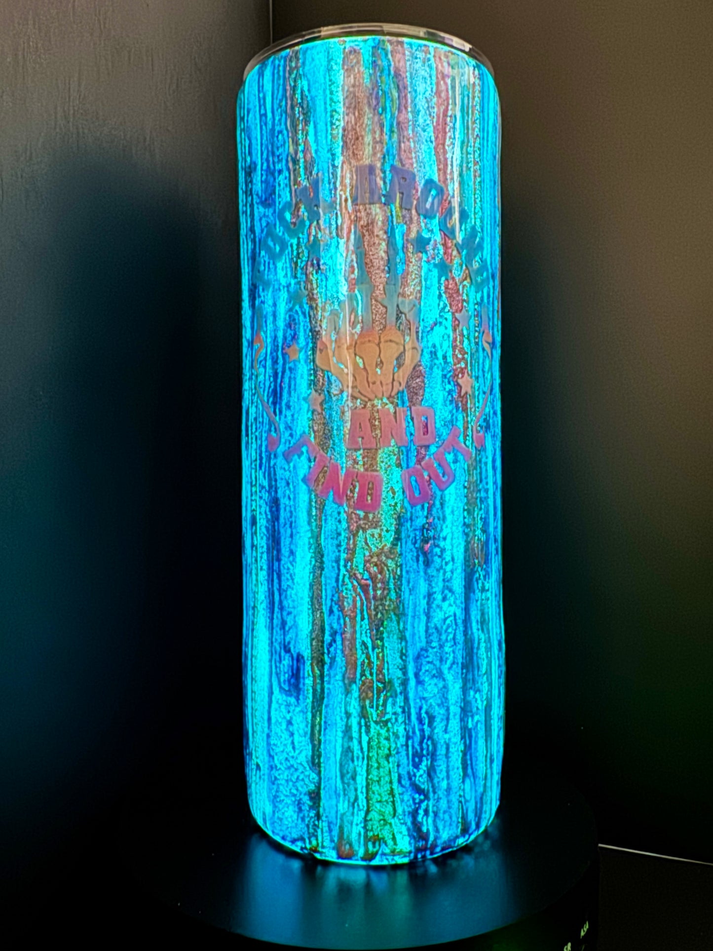 FAFO Pastel Colorshift Glow Tumbler