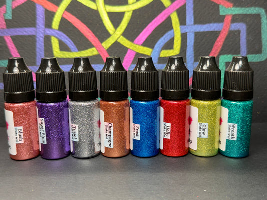 HOLIDAZE 8-Piece Mirror Chrome Alcohol Ink Set, Art Inks