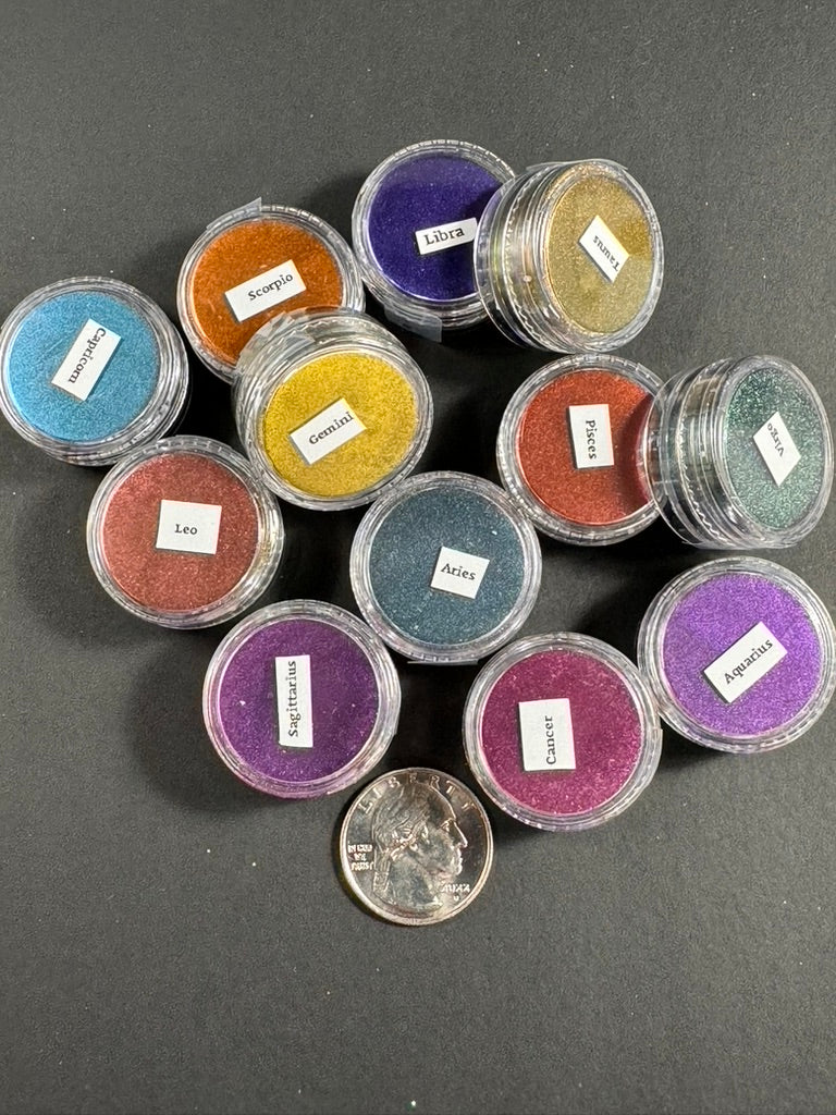 Zodiac series Pigments Chrome Colorshift Hypershift Supershift Chameleon Cosmetic Grade Epoxy Resin Soaps Watercolors Make Up Nails Paints