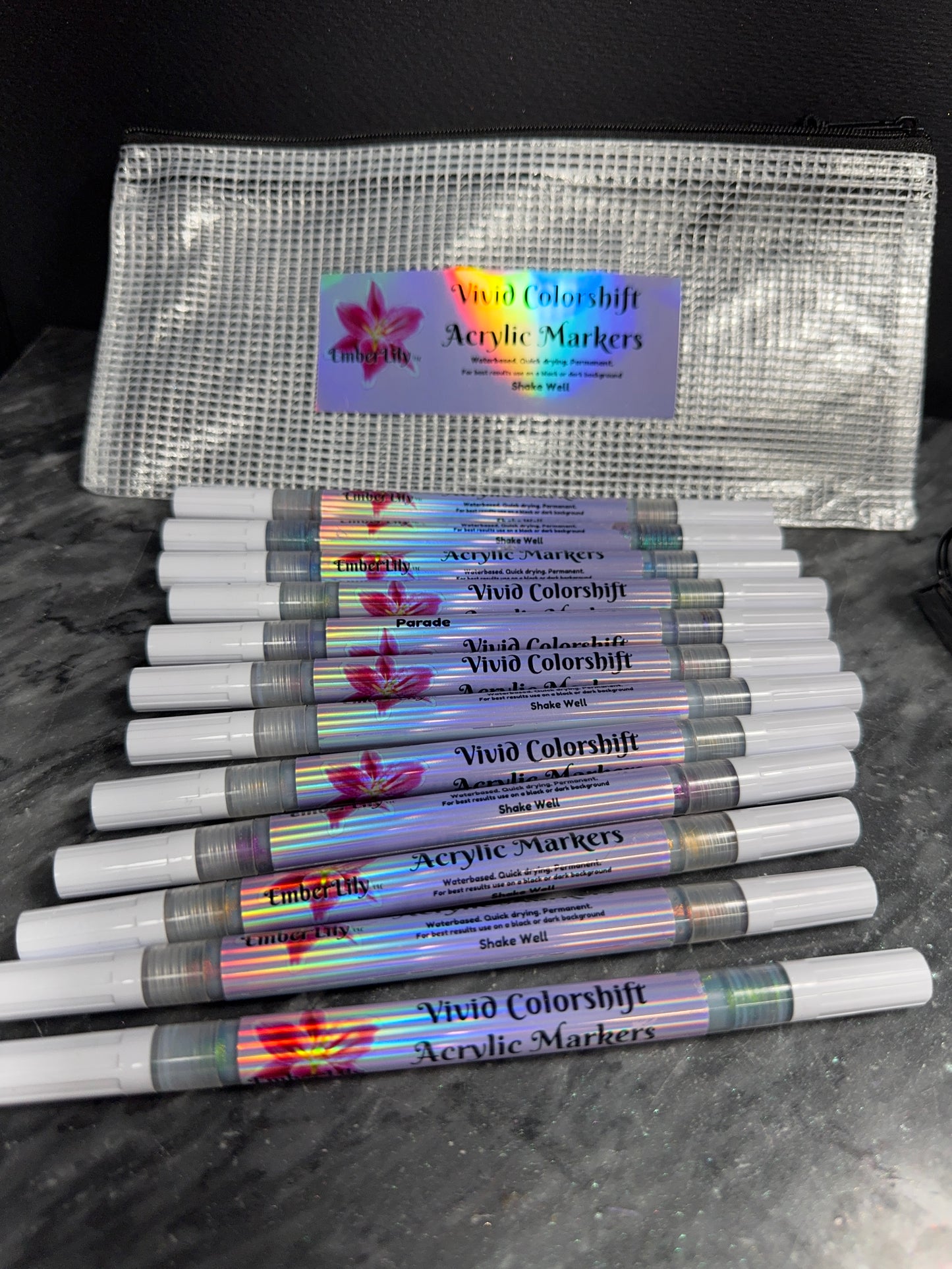 Vivid Colorshift Acrylic Markers (Set of 12 Colors) Unique, nothing else like it, First of its Kind!!