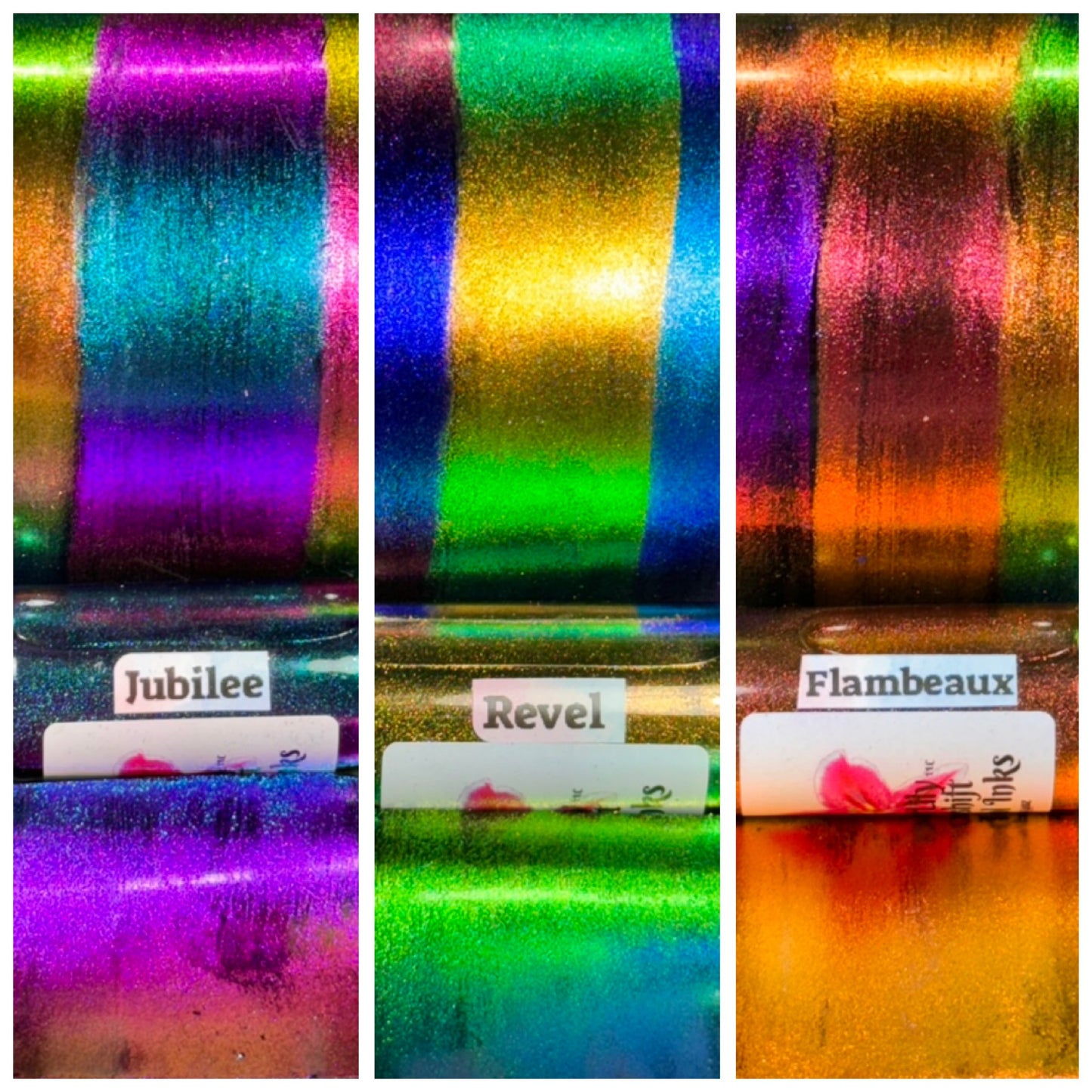 Mardi Gras ALCOHOL INKS Hypershift Chrome Colorshifts