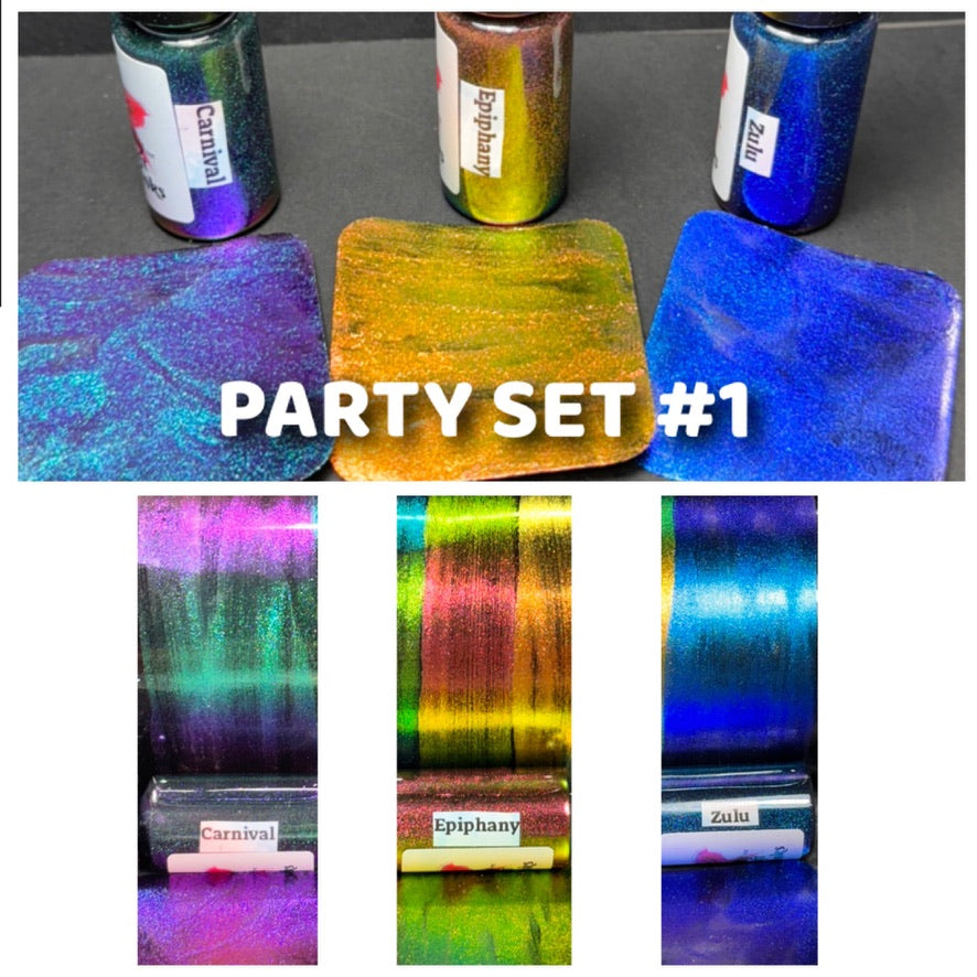 Mardi Gras ALCOHOL INKS Hypershift Chrome Colorshifts