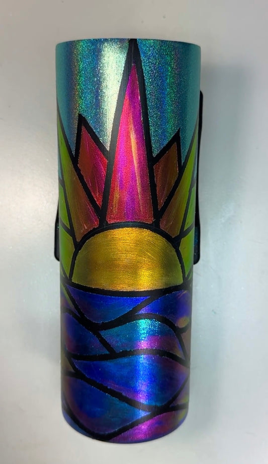 Stained Glass Ocean Sunset 20oz Tumbler
