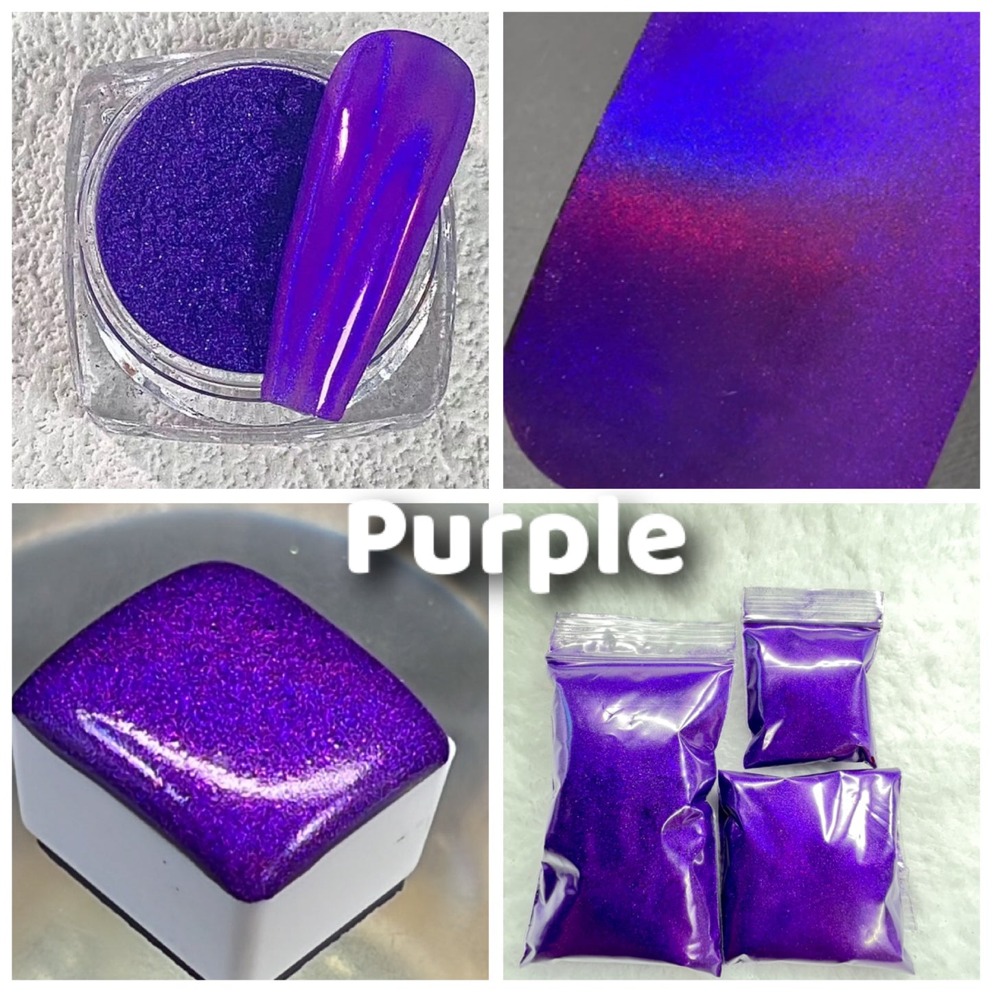 Holographic PIGMENTS Colorful Chrome Cosmetic Grade Pigment Powders