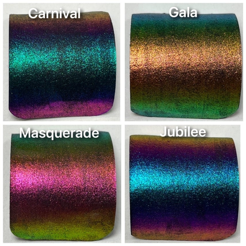 Mardi Gras! series of 12 Handmade Super Chrome Vivid Color Shift Artisan Watercolor Paint Set