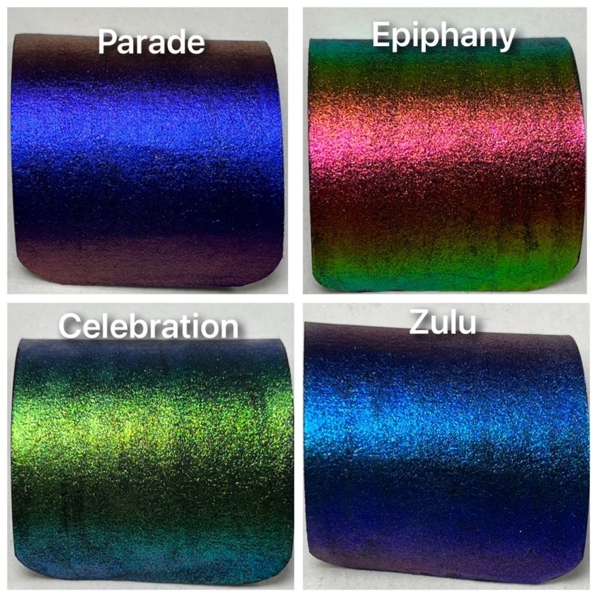 Mardi Gras! series of 12 Handmade Super Chrome Vivid Color Shift Artisan Watercolor Paint Set