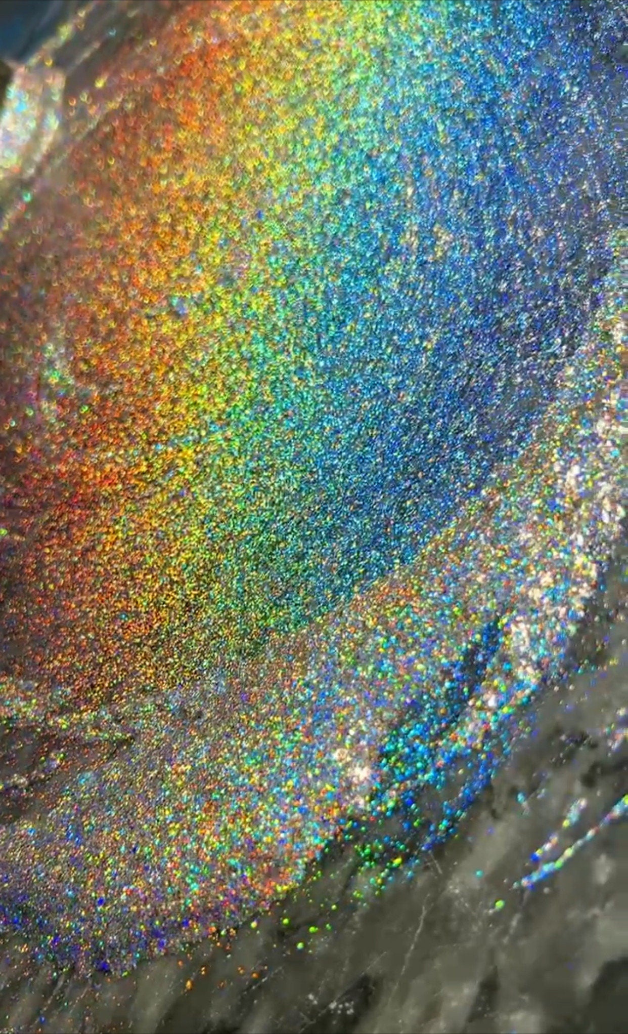 Fireworks is an EXPLOSION of Extreme Holographic Flake Handmade Artisan Watercolor Paint, Holo Metallic Shimmer Sparkle color explosion