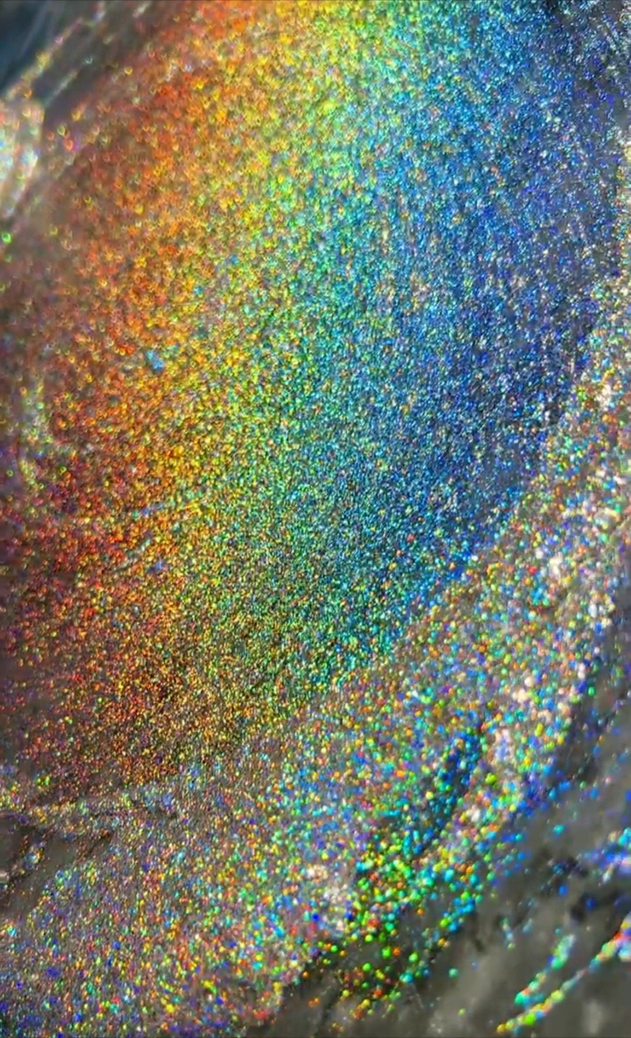 Fireworks PIGMENT is a Prismatic Explosion of Extreme Holographic micro-flake Intense Metallic Shimmer and Kaleidoscopic Sparkle